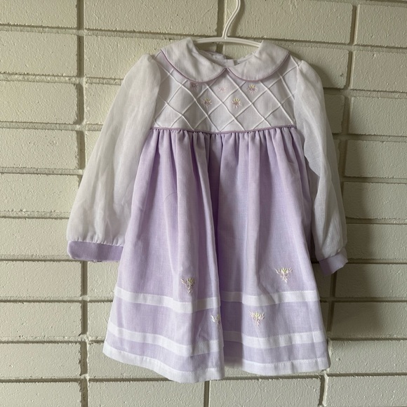 Vintage Embroidery Patterns Long Sleeve Dress - Picture 2 of 7